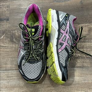 ASICS GT 2000 Women's Athletic Shoes - Black, Pink, and Lime